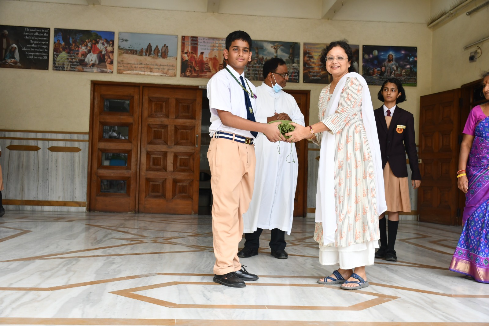 Sataka Darsanam Book Distribution in School 2nd image