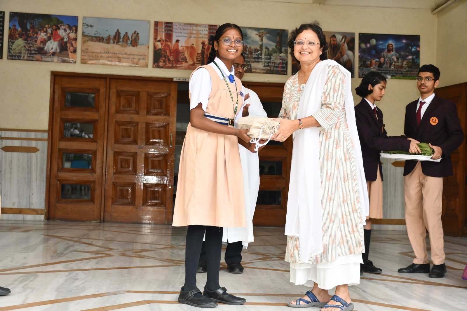 Sataka Darsanam Book Distribution in School 3rd image